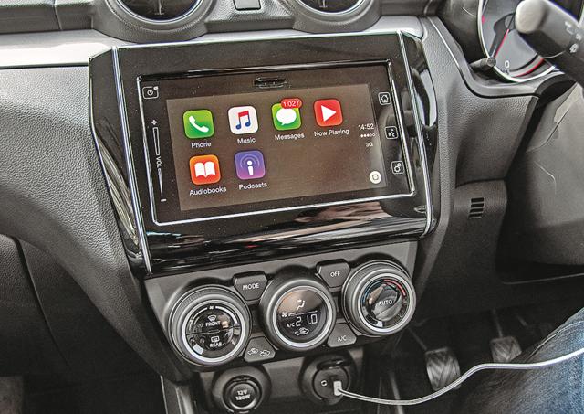 The new dashboard design has a touch of sportiness