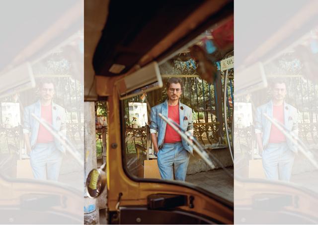 With a number of commercial hits to his credit, Nawaz has unwittingly become part of the glamour world, but he doesn’t care for it (Suit, Lecoanet Hemant; T-shirt, Jack & Jones India; lapel pin and pocket square, The Tie Hub; sunglasses, Opium; socks, Happy Socks ) (Prabhat Shetty) With a number of commercial hits to his credit, Nawaz has unwittingly become part of the glamour world, but he doesn’t care for it (Suit, Lecoanet Hemant; T-shirt, Jack & Jones India; lapel pin and pocket square, The Tie Hub; sunglasses, Opium; socks, Happy Socks ) (Prabhat Shetty)