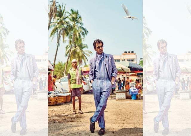 Even today, more than the pay cheque, it is the complexity of the character that is the deciding factor for Nawaz (Suit, Mitesh Lodha; sunglasses, Opium; lapel pin and pocket square, The Tie Hub; socks, Happy Socks; shoes, Metro Shoes) (Prabhat Shetty) Even today, more than the pay cheque, it is the complexity of the character that is the deciding factor for Nawaz (Suit, Mitesh Lodha; sunglasses, Opium; lapel pin and pocket square, The Tie Hub; socks, Happy Socks; shoes, Metro Shoes) (Prabhat Shetty)
