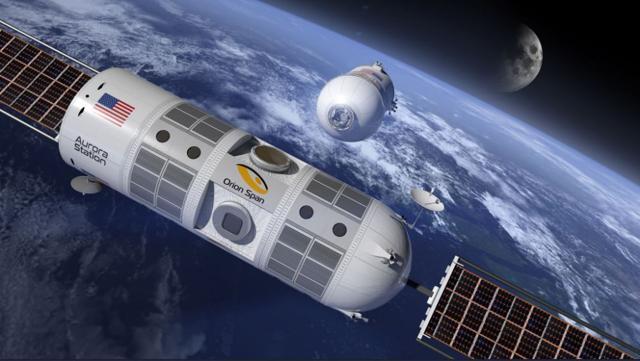 Aurora Station is planned as a 35-by-14-foot module, or roughly the interior volume of a Gulfstream G550 private jet. (Photo courtesy: Orion Span Twitter)