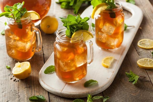 Make yourself several cool jars of iced tea on Iced Tea Day. (Getty Images/iStockphoto)