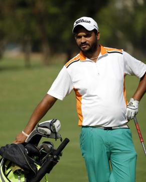Sameer Shaikh at the Poona Golf Course. (Rahul Raut/HT PHOTO) Sameer Shaikh at the Poona Golf Course. (Rahul Raut/HT PHOTO)