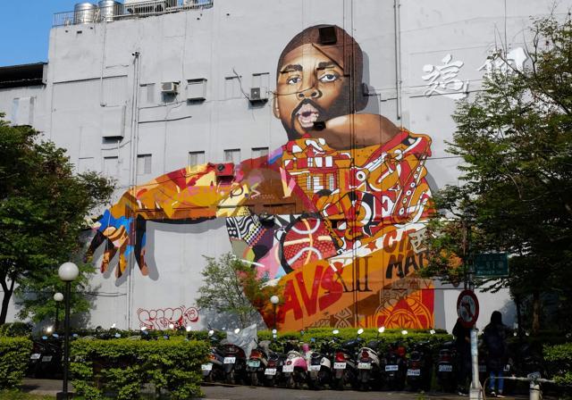 Street art on a building in Taipei's Ximen district. (AFP) Street art on a building in Taipei's Ximen district. (AFP)