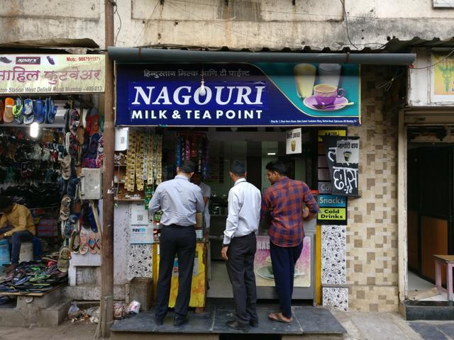 At a Nagori milk store, you’ll be able to buy milk, tea, sweets, milkbased drinks and snacks. They do not sell paneer or other savoury milk products. (Rachel Lopez/HT photo)