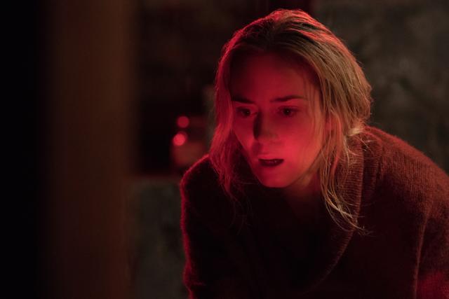 This image released by Paramount Pictures shows Emily Blunt in a scene from A Quiet Place. (AP) This image released by Paramount Pictures shows Emily Blunt in a scene from A Quiet Place. (AP)