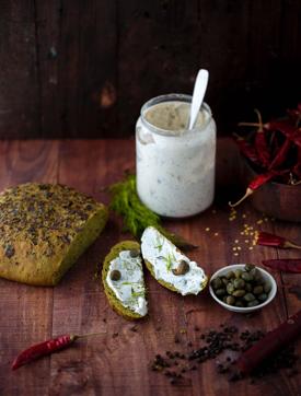 Karen’s classic cream cheese dip with capers Karen’s classic cream cheese dip with capers