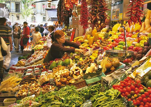 Some of the vibrant stalls at La Boqueria in Barcelona, Spain (Rupali Dean) Some of the vibrant stalls at La Boqueria in Barcelona, Spain (Rupali Dean)