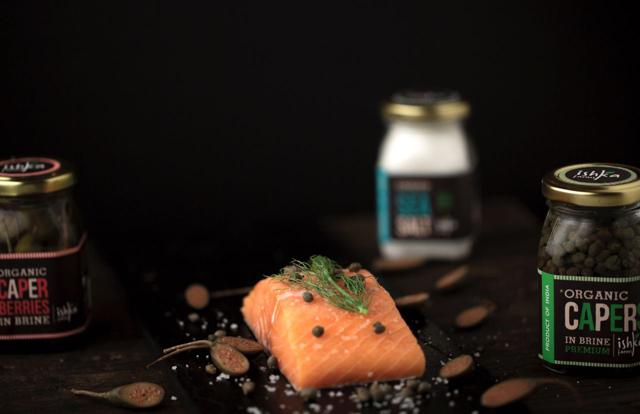 Capers are used most often with seafood, in particular salmon, to add a sour note and some texture so you don’t really need a huge quantity Capers are used most often with seafood, in particular salmon, to add a sour note and some texture so you don’t really need a huge quantity