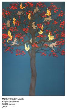 An artwork by B Manjunath Kamath. An artwork by B Manjunath Kamath.