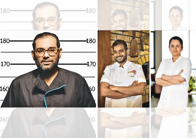 (From left) Chefs Gaggan Anand, Hussain Shahzad and Garima Arora