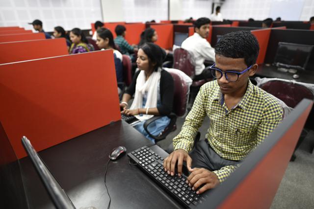 The Kadaknath is part of a larger story of change in Dantewada. The district now has a free wi-fi zone, an education hub and a BPO, launched in January. Here, 300 younsgers work on data entry, earning ₹8,000 per month. Hindi voice training is underway too. (Sanchit Khanna / HT Photo) The Kadaknath is part of a larger story of change in Dantewada. The district now has a free wi-fi zone, an education hub and a BPO, launched in January. Here, 300 younsgers work on data entry, earning ₹8,000 per month. Hindi voice training is underway too. (Sanchit Khanna / HT Photo)