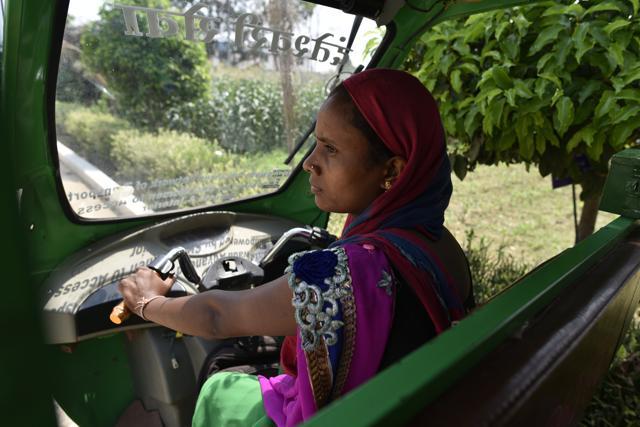 Also part of the change is public transport, in the form of e-rickshaws driven by women. (Sanchit Khanna / HT Photo) Also part of the change is public transport, in the form of e-rickshaws driven by women. (Sanchit Khanna / HT Photo)