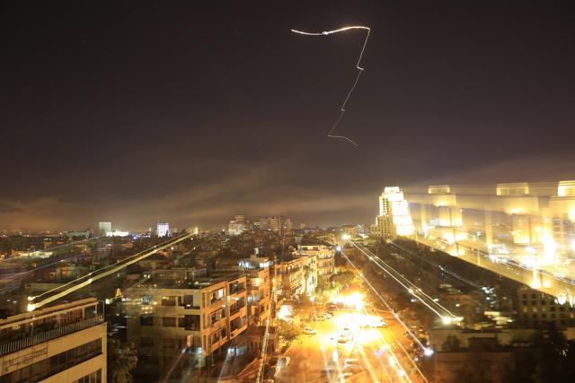 Damascus is seen as the US launches an attack on Syria. (AP Photo) Damascus is seen as the US launches an attack on Syria. (AP Photo)