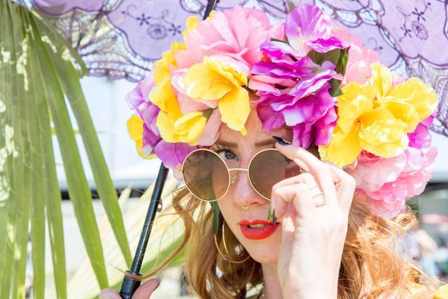 Hillary Osgood at the Coachella Music and Arts Festival. (AFP)