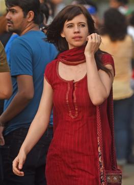 Kalki Koechlin at a protest demanding justice for the victims of Kathua and Unnao rape cases. (PTI) Kalki Koechlin at a protest demanding justice for the victims of Kathua and Unnao rape cases. (PTI)