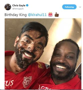 Chris Gayle, who was KL Rahul’s team-mate in Royal Challengers Bangalore, is also his team-mate in the current Kings XI Punjab line-up. (Twitter)