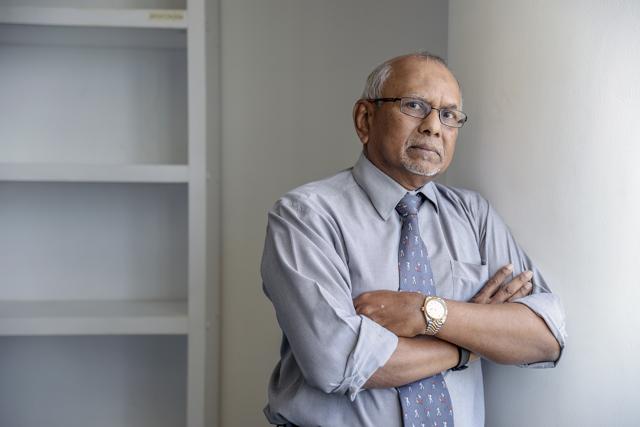 Tissa Wickramasinghe, chief operating officer of Hambantota International Port Group, poses for a photograph at the port in Hambantota, Sri Lanka. (Bloomberg)