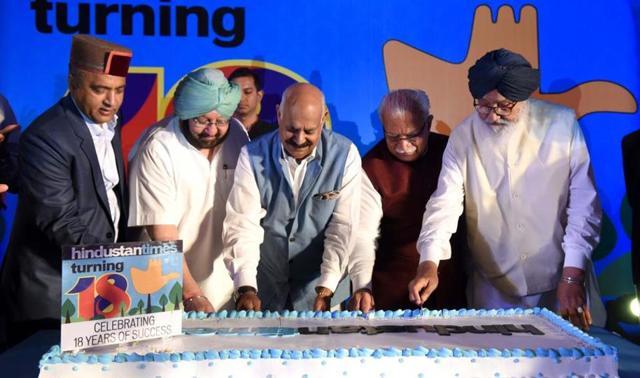 HT celebrated its 18th anniversary to the scent of summer, a clear sky, and who’s who of the region. (Keshav Singh/HT)