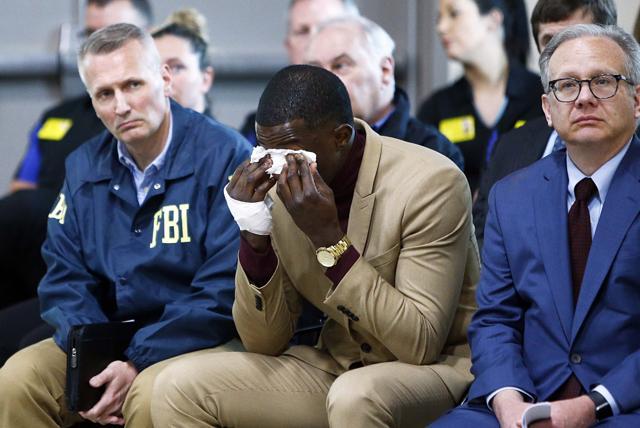 James Shaw wipes tears away during a press conference on the Waffle House shooting. (AP Photo) James Shaw wipes tears away during a press conference on the Waffle House shooting. (AP Photo)