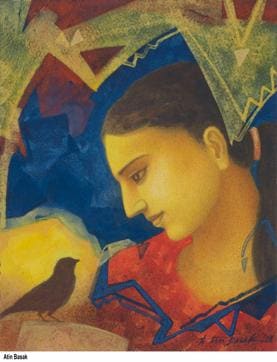 Bengali artist Atin Basak’s rendition of the quiet moments we miss in the deluge of modern life. (CIMA)