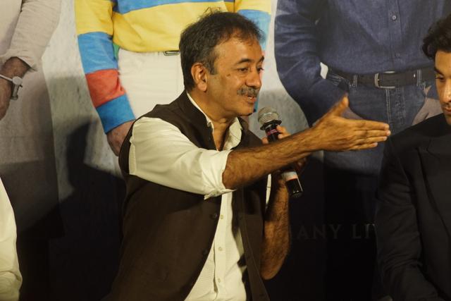 Filmmaker Rajkumar Hirani at the teaser launch event. (IANS)