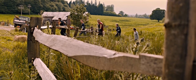 The Avengers arrive at Hawkeye’s farm.