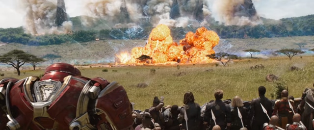 The Battle of Wakanda is grander in scale than the Battle of New York from the first Avengers movie. (Marvel)