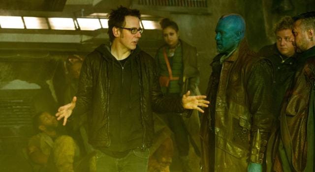 James Gunn directs Michael Rooker on Guardians of the Galaxy. James Gunn directs Michael Rooker on Guardians of the Galaxy.