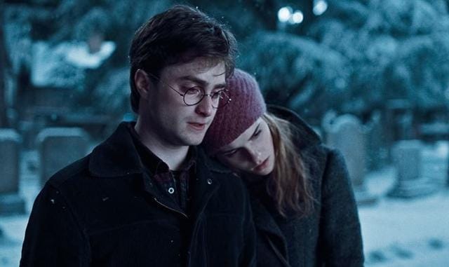 Daniel Radcliffe and Emma Watson in a still from Harry Potter and the Deathly Hallows. Daniel Radcliffe and Emma Watson in a still from Harry Potter and the Deathly Hallows.
