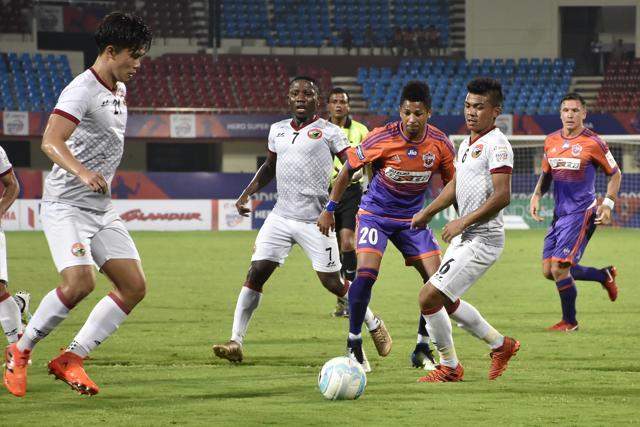 Shillong Lajong (in white) came back from 2-0 down to beat FC Pune City 3-2 in their Super Cup Round of 16 clash. (AIFF)