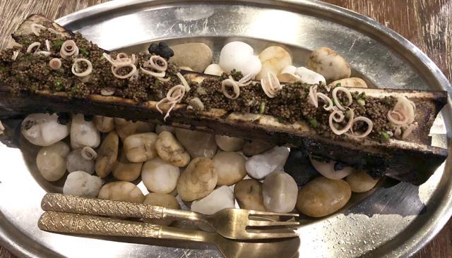 Bone marrow at 100 Mahaseth. (Vir Sanghvi) Bone marrow at 100 Mahaseth. (Vir Sanghvi)