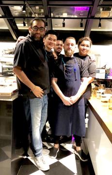Gaggan Anand with his team. (Vir Sanghvi) Gaggan Anand with his team. (Vir Sanghvi)