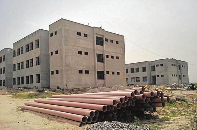 The meritorious school at Ghabdan village in Sangrur has no hostel for boys. (HT Photo)