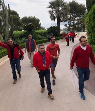 Kunal Vijayakar with Boman Irani and his family in France. Kunal Vijayakar with Boman Irani and his family in France.