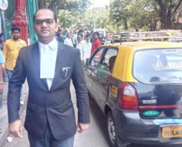 Chhota Rajan’s lawyer Anshuman Sinha outside court on Wednesday. (Kunal Patil/HT Photo) Chhota Rajan’s lawyer Anshuman Sinha outside court on Wednesday. (Kunal Patil/HT Photo)