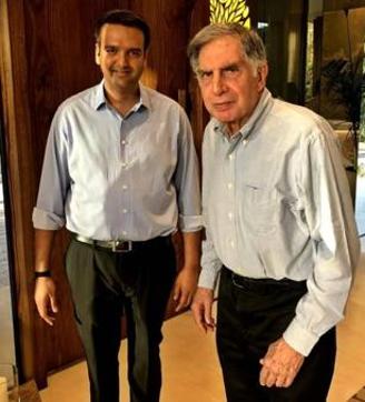 Anand Piramal (left) with Ratan Tata.