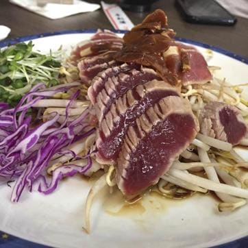Tataki sashimi at Ethel’s. (Kate Krader/Bloomberg) Tataki sashimi at Ethel’s. (Kate Krader/Bloomberg)