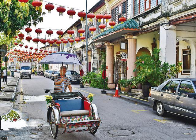 The shophouses give the Penang island a distinct look (Saubhadra Chatterji)