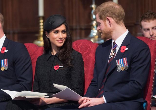 Britain's Prince Harry and his fiancee Meghan Markle attend a Service of Thanksgiving and Commemoration on ANZAC Day at Westminster Abbey in London, Britain. (REUTERS) Britain's Prince Harry and his fiancee Meghan Markle attend a Service of Thanksgiving and Commemoration on ANZAC Day at Westminster Abbey in London, Britain. (REUTERS)