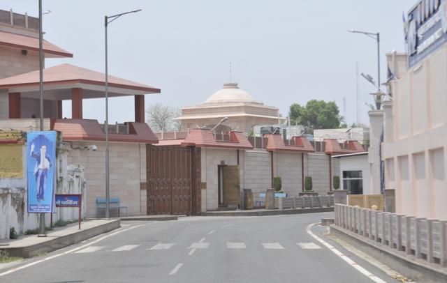 Mayawati’s government residence. (HT Photo) Mayawati’s government residence. (HT Photo)