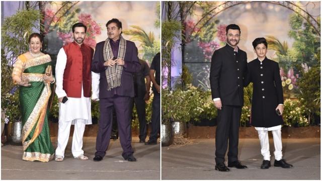 Guests arrive at Sonam Kapoor’s wedding reception. (Viral Bhayani) Guests arrive at Sonam Kapoor’s wedding reception. (Viral Bhayani)