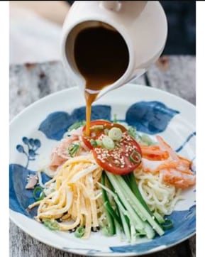 Cold ramen noodle soup Cold ramen noodle soup