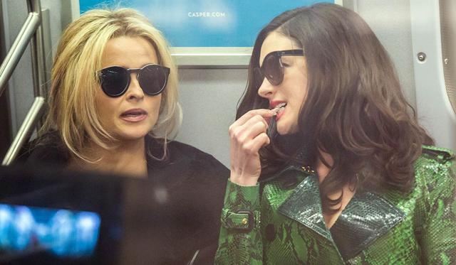Helena Bonham Carter and Anne Hathaway in a still from Ocean’s 8. Helena Bonham Carter and Anne Hathaway in a still from Ocean’s 8.