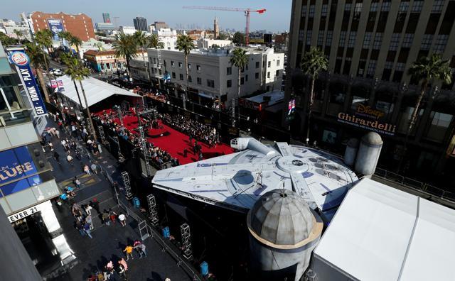 An overview of the premiere for the movie Solo: A Star Wars Story in Los Angeles, California. (REUTERS) An overview of the premiere for the movie Solo: A Star Wars Story in Los Angeles, California. (REUTERS)