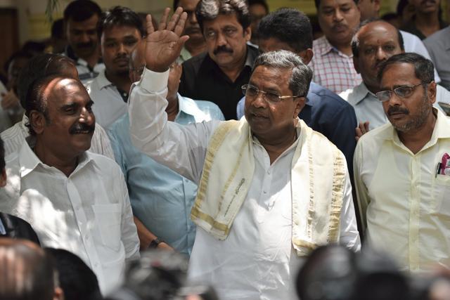 Karnataka CM Siddaramaiah after a press conference at Press Club in Bengaluru. (Arijit Sen/HT File Photo) Karnataka CM Siddaramaiah after a press conference at Press Club in Bengaluru. (Arijit Sen/HT File Photo)
