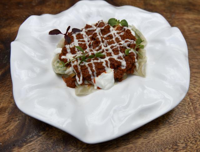 The Afghani ashak dumplings were plump and succulent, with a ricotta cheese and scallion core. (Satyabrata Tripathy / HT Photo)