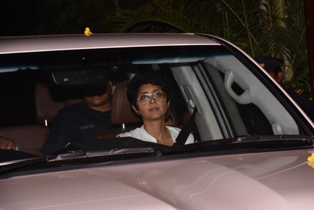 Kiran Rao arrives at Shweta’s place. (Viral Bhayani)