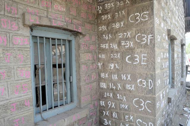 Four British-era structures in Aundh are in the process of being dismantled, with each stone numbered in coordinated colours, ready to be reinstalled in the new police housing campus in Aundh. (Ravindra Joshi/HT PHOTO) Four British-era structures in Aundh are in the process of being dismantled, with each stone numbered in coordinated colours, ready to be reinstalled in the new police housing campus in Aundh. (Ravindra Joshi/HT PHOTO)