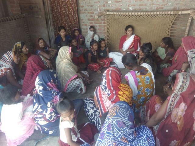 She meets women and gathers information about their problem She meets women and gathers information about their problem