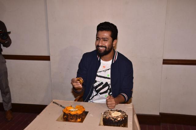 Raazi star Vicky Kaushal celebrated his birthday. (Viral Bhayani) Raazi star Vicky Kaushal celebrated his birthday. (Viral Bhayani)